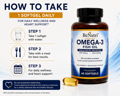 Omega-3 Fish Oil 1000mg