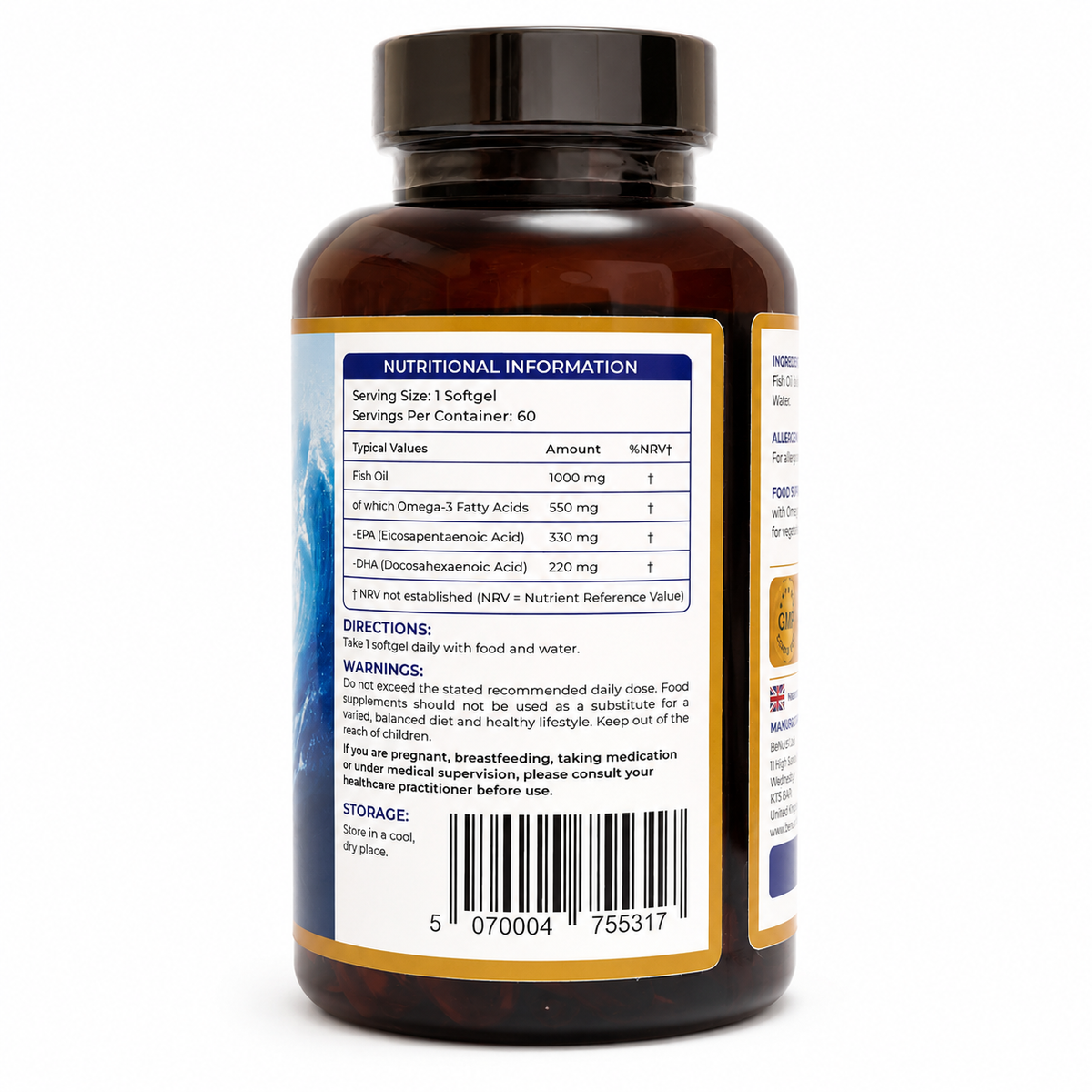 Omega-3 Fish Oil 1000mg